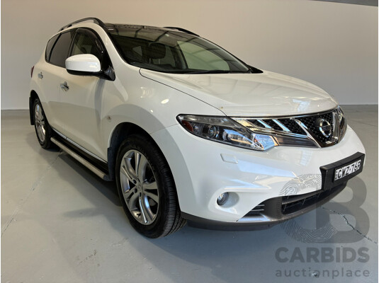 01/2015 Nissan Murano Ti 4WD Z51 MY14 4D Wagon White 3.5L