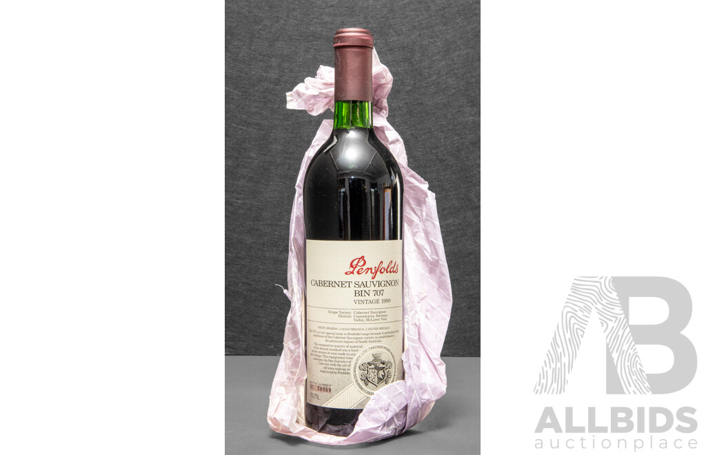 Penfolds Bin 707 Cabernet Sauvignon Vintage 1990