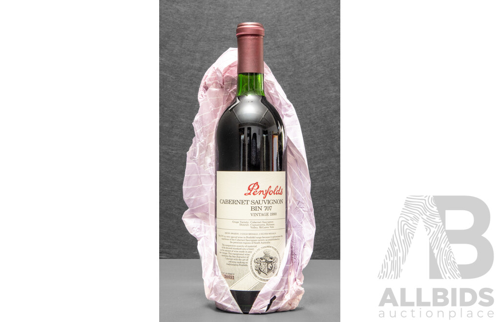 Penfolds Bin 707 Cabernet Sauvignon Vintage 1990