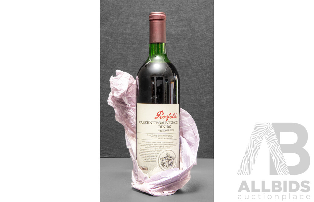 Penfolds Bin 707 Cabernet Sauvignon Vintage 1990