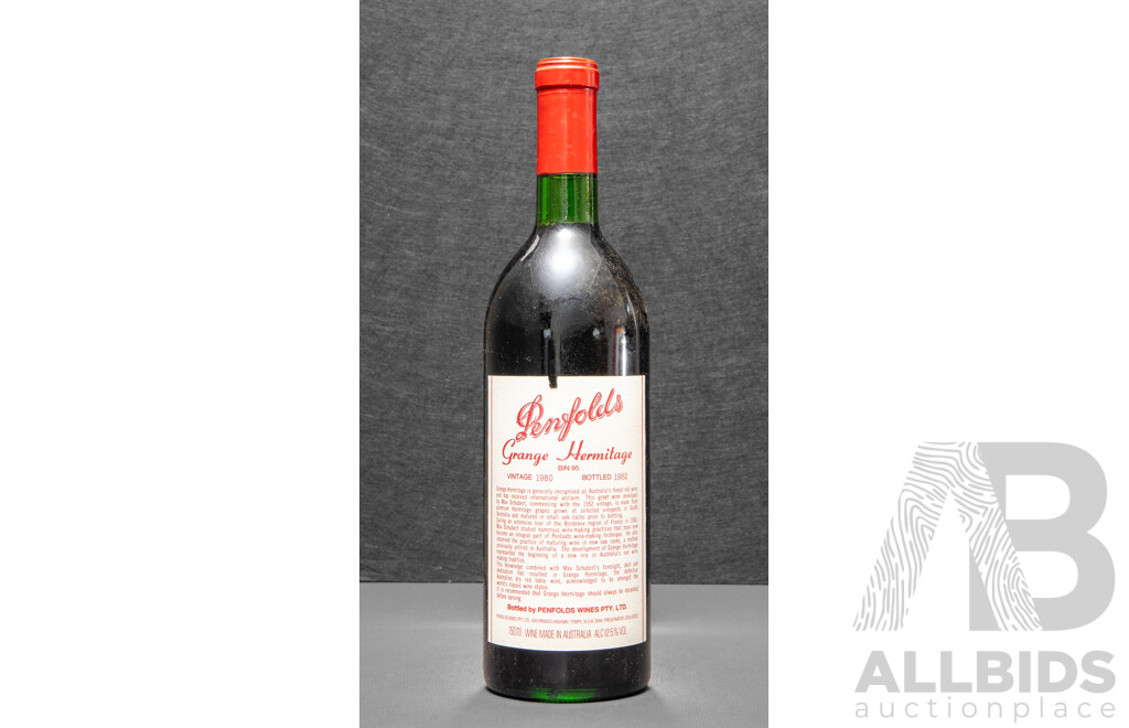 Penfolds Grange Hermitage Bin 95 Vintage 1982