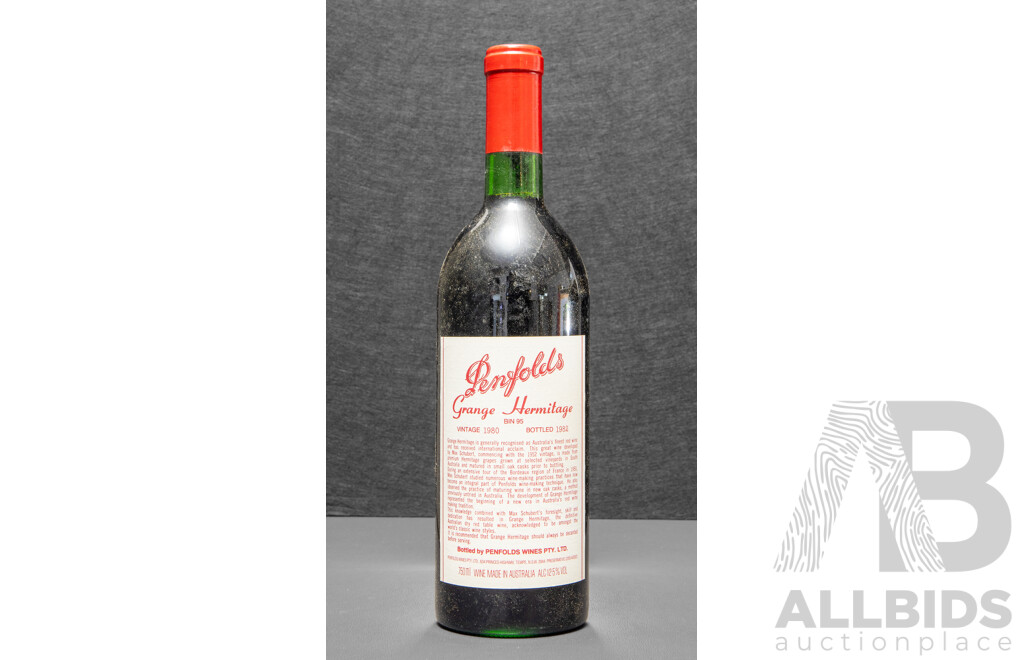 Penfolds Grange Hermitage Bin 95 Vintage 1982