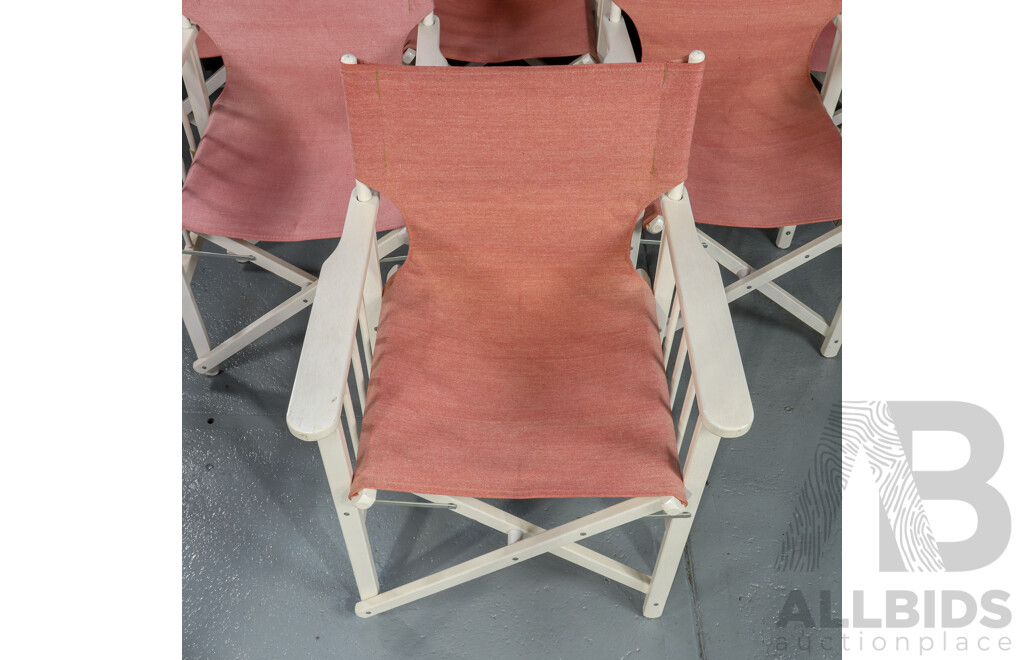 Set of Six Folding Director Chairs