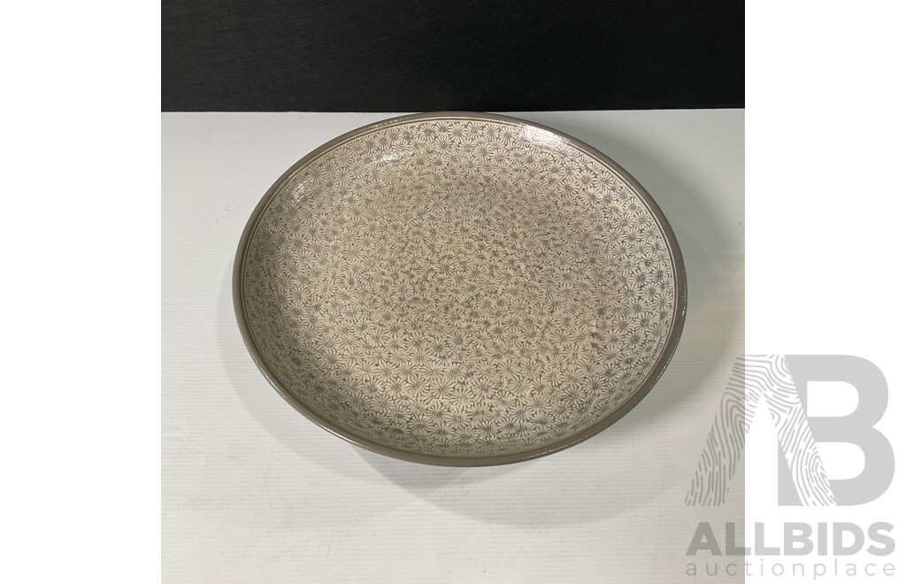 Pair of Decorative Large Ceramic Dishes