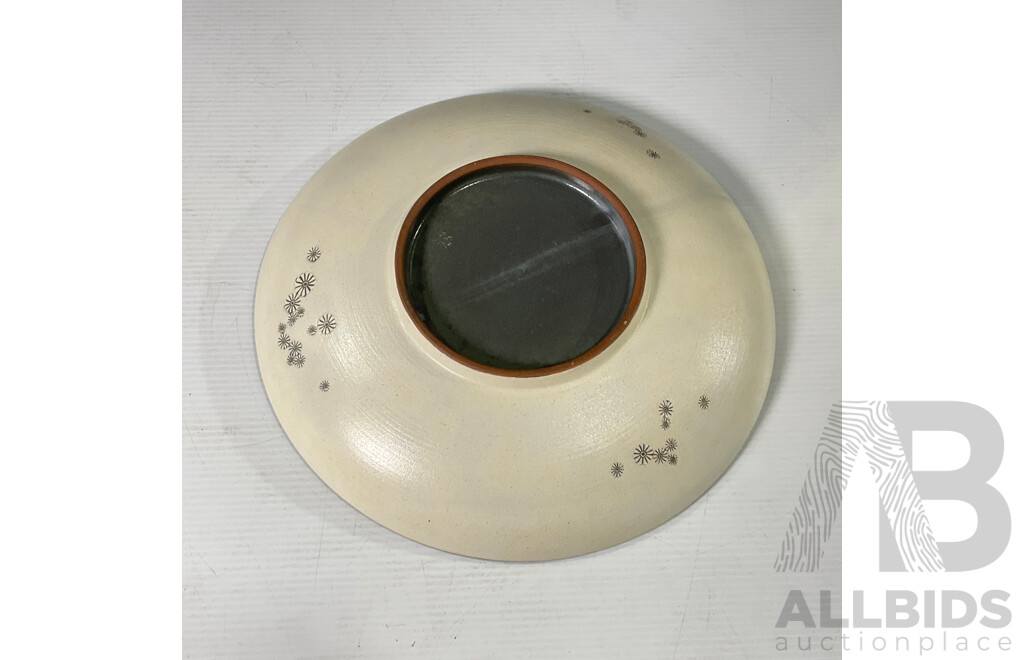 Pair of Decorative Large Ceramic Dishes