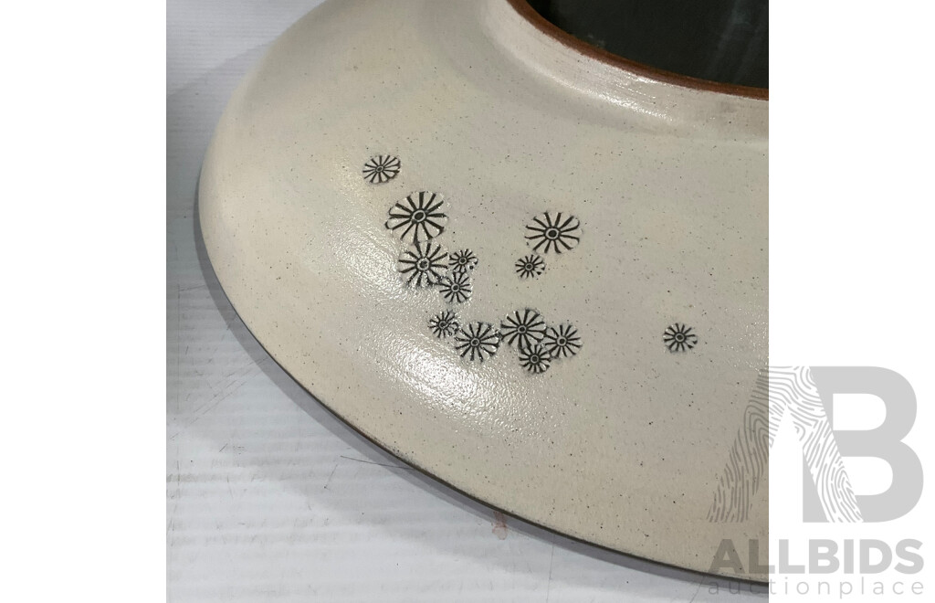 Pair of Decorative Large Ceramic Dishes