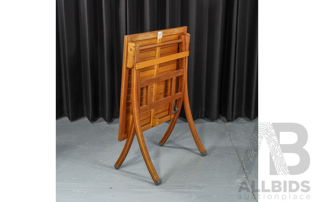 Outdoor Wooden Square Folding Table