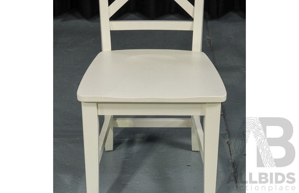 Painted Wooden Modern Desk and Matching Chair