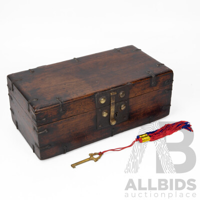 Vintage Hardwood Document Case