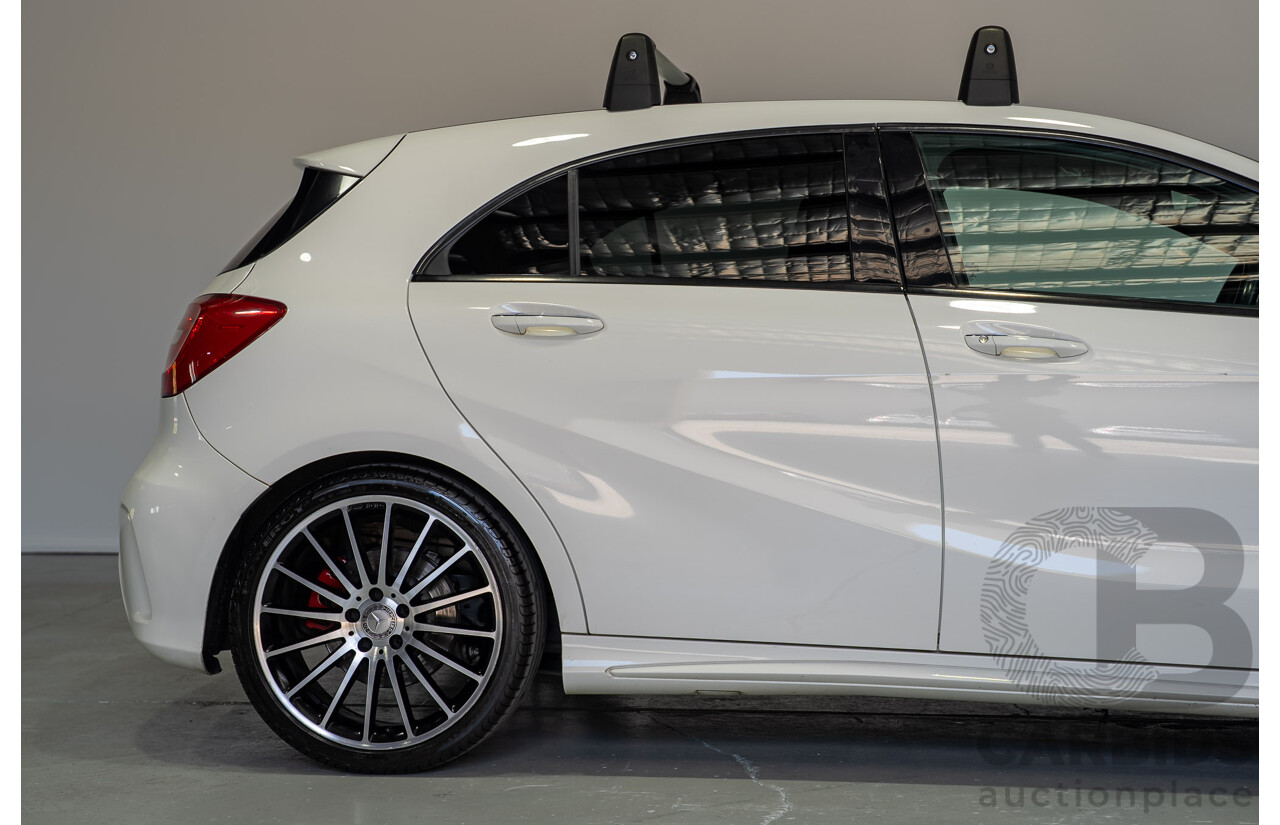 07/2015 Mercedes-Benz A250 Sport 176 MY15 5D Hatchback Calcite White Turbo 2.0L
