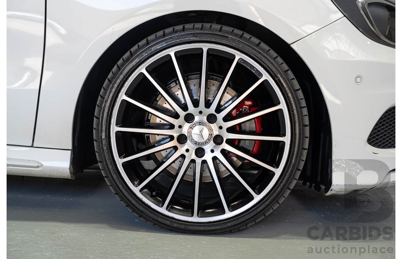 07/2015 Mercedes-Benz A250 Sport 176 MY15 5D Hatchback Calcite White Turbo 2.0L
