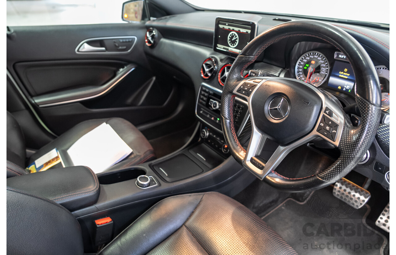 07/2015 Mercedes-Benz A250 Sport 176 MY15 5D Hatchback Calcite White Turbo 2.0L