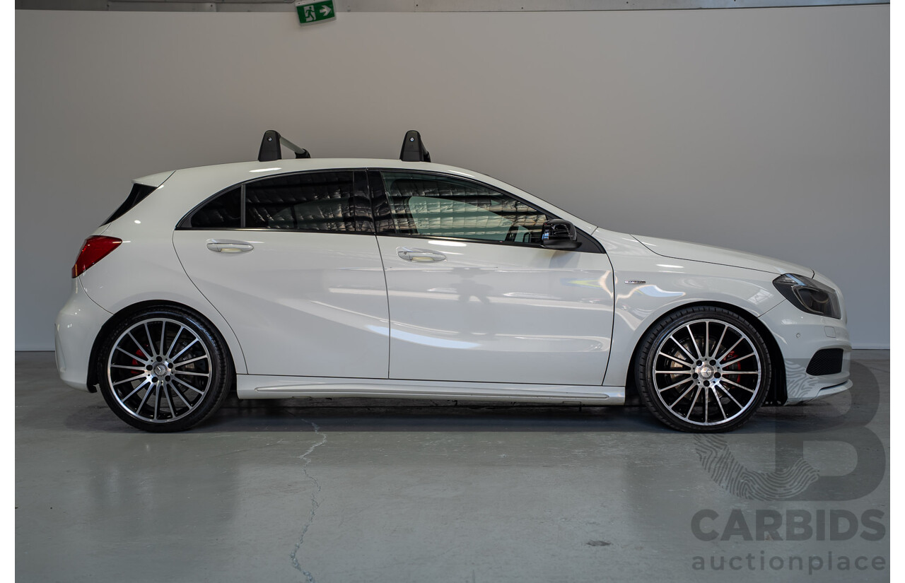 07/2015 Mercedes-Benz A250 Sport 176 MY15 5D Hatchback Calcite White Turbo 2.0L