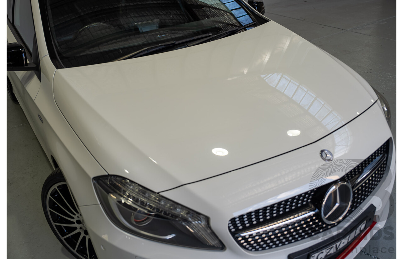 07/2015 Mercedes-Benz A250 Sport 176 MY15 5D Hatchback Calcite White Turbo 2.0L