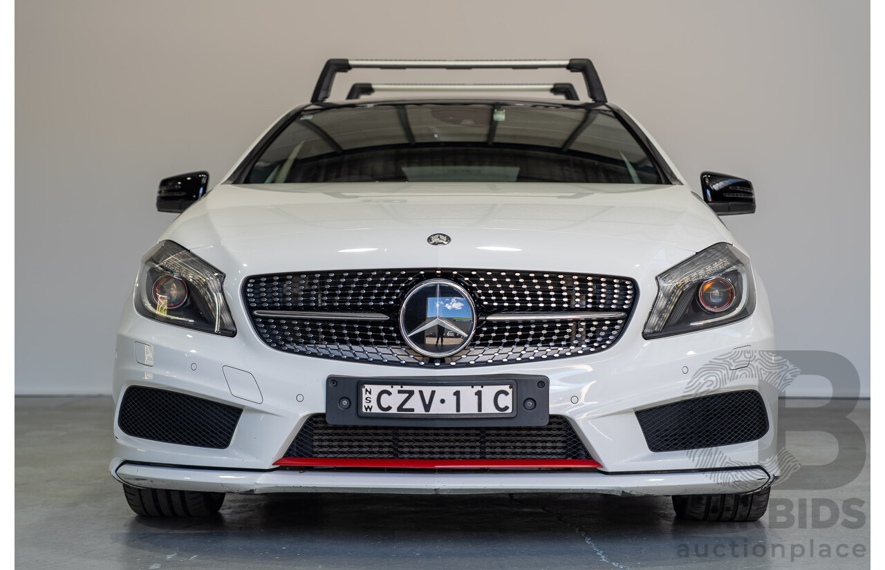 07/2015 Mercedes-Benz A250 Sport 176 MY15 5D Hatchback Calcite White Turbo 2.0L