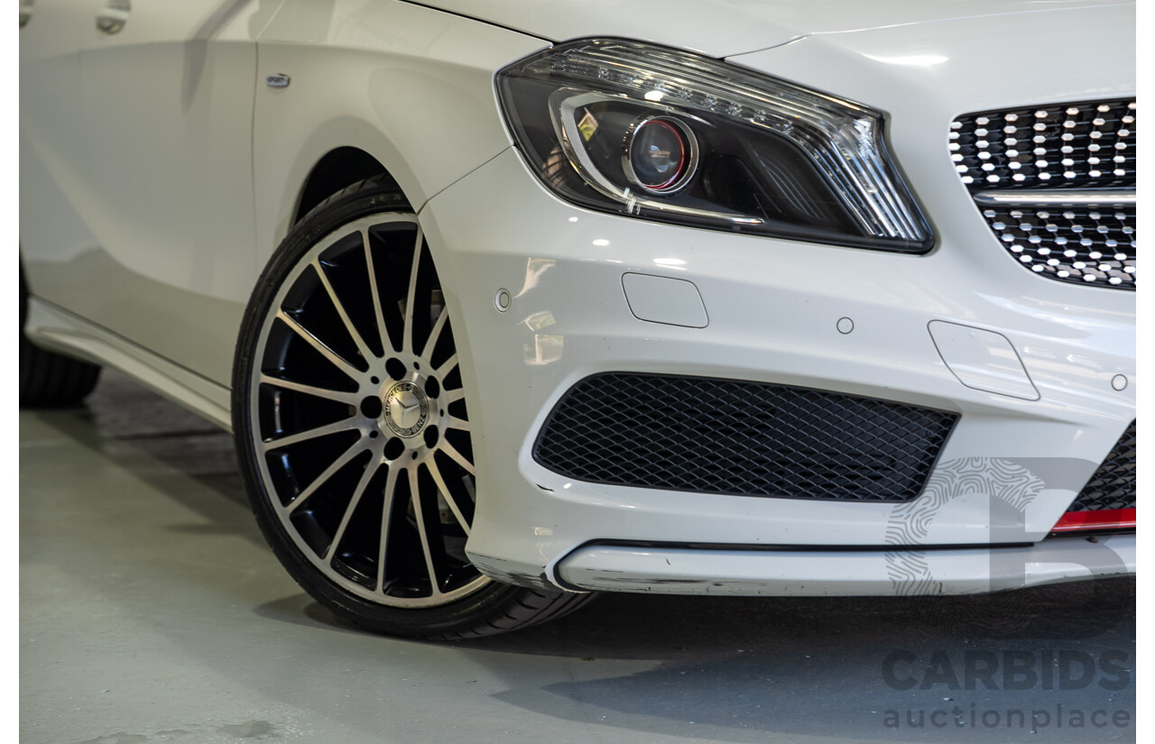 07/2015 Mercedes-Benz A250 Sport 176 MY15 5D Hatchback Calcite White Turbo 2.0L