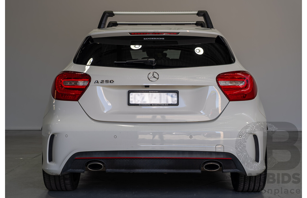 07/2015 Mercedes-Benz A250 Sport 176 MY15 5D Hatchback Calcite White Turbo 2.0L
