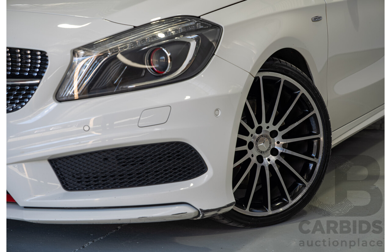 07/2015 Mercedes-Benz A250 Sport 176 MY15 5D Hatchback Calcite White Turbo 2.0L