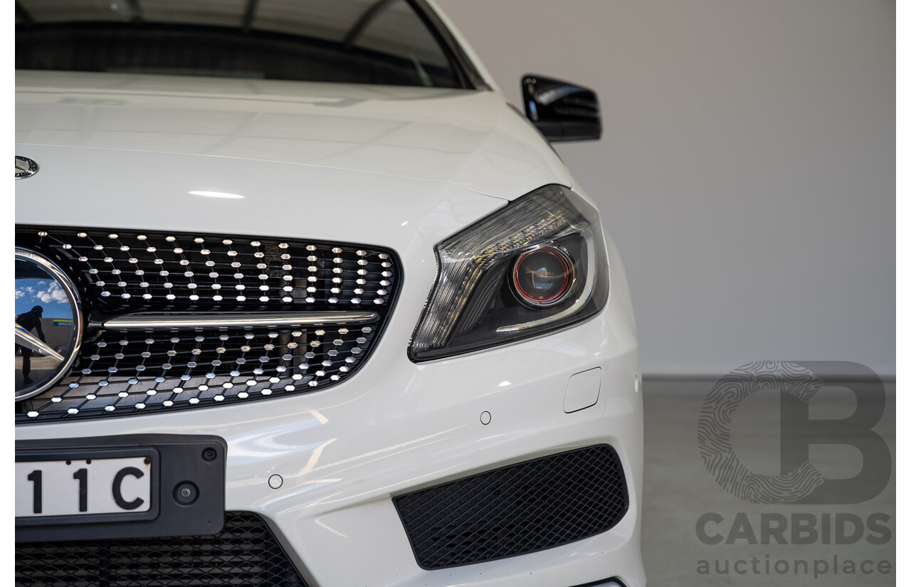 07/2015 Mercedes-Benz A250 Sport 176 MY15 5D Hatchback Calcite White Turbo 2.0L