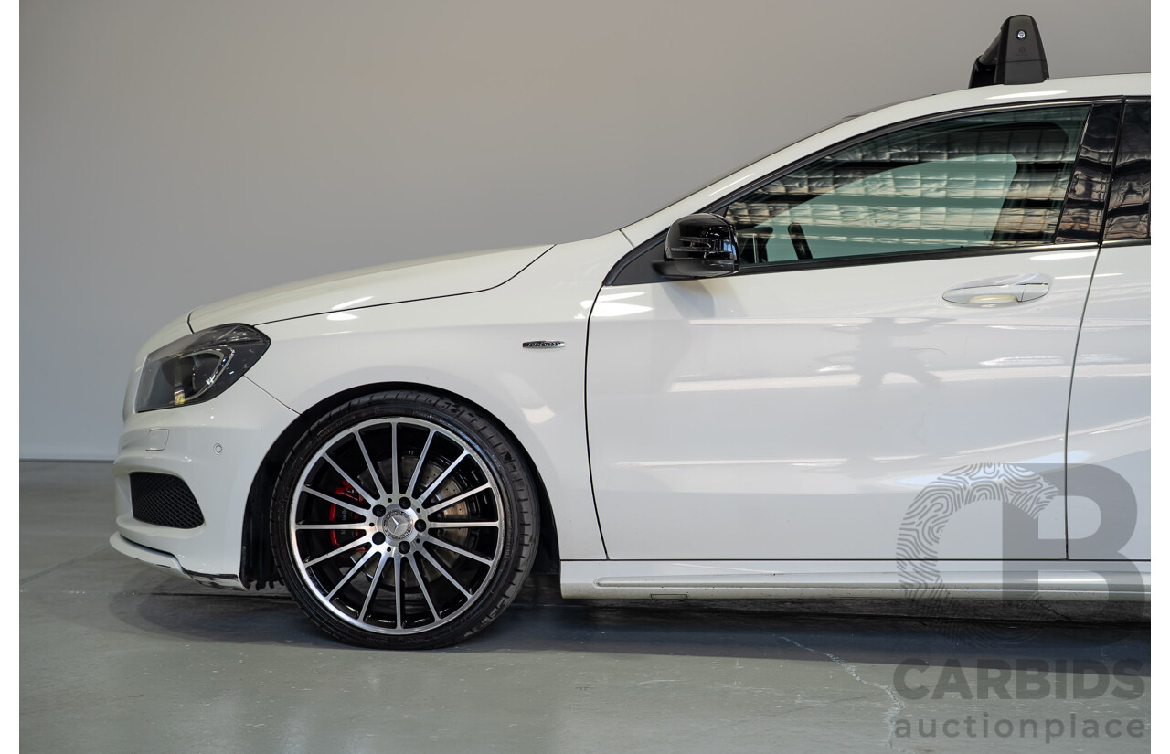 07/2015 Mercedes-Benz A250 Sport 176 MY15 5D Hatchback Calcite White Turbo 2.0L