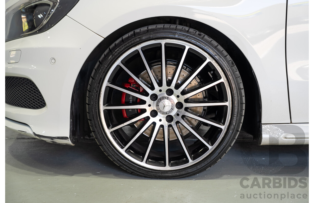 07/2015 Mercedes-Benz A250 Sport 176 MY15 5D Hatchback Calcite White Turbo 2.0L