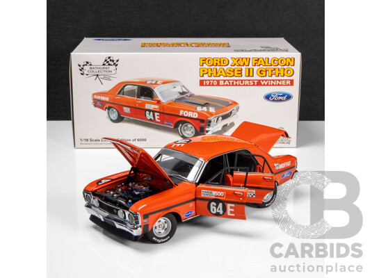 Classic Carlectables 1970 Ford XW Falcon Phase II GT-HO Allan Moffat #64E Bathurst Winner (18158) 1:18 Scale Model Car