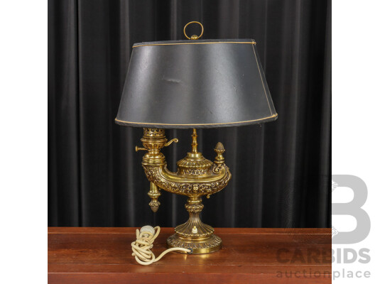 Decorative Ornate Gilded Brass Lamp