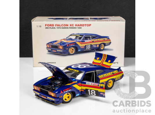 AUTOart 1978 Ford XC Falcon Hardtop Bathurst 1000 3rd Place #18 Carter / Lawrence (87811) Signed COA 1:18 Scale Model Car