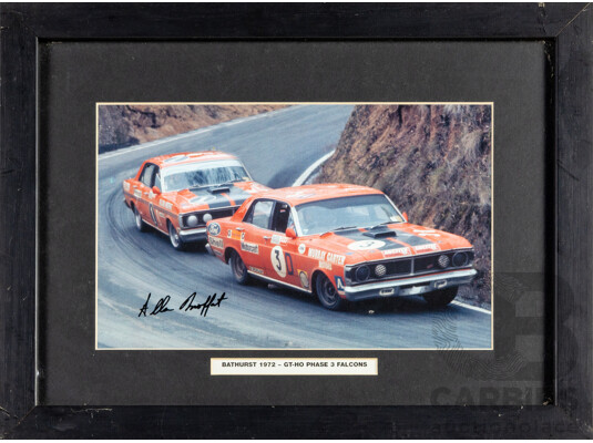 Pair of Framed Bathurst Ford Racing Photos