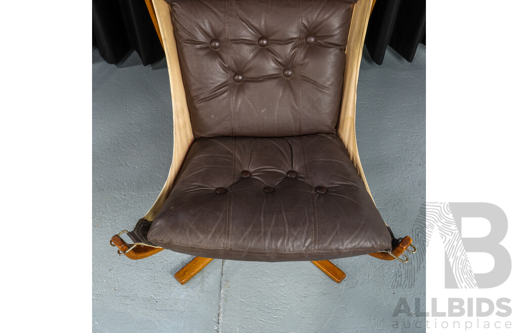 Pair of Vintage Falcon Chairs by Sigurd Ressell for Vatne Mobler