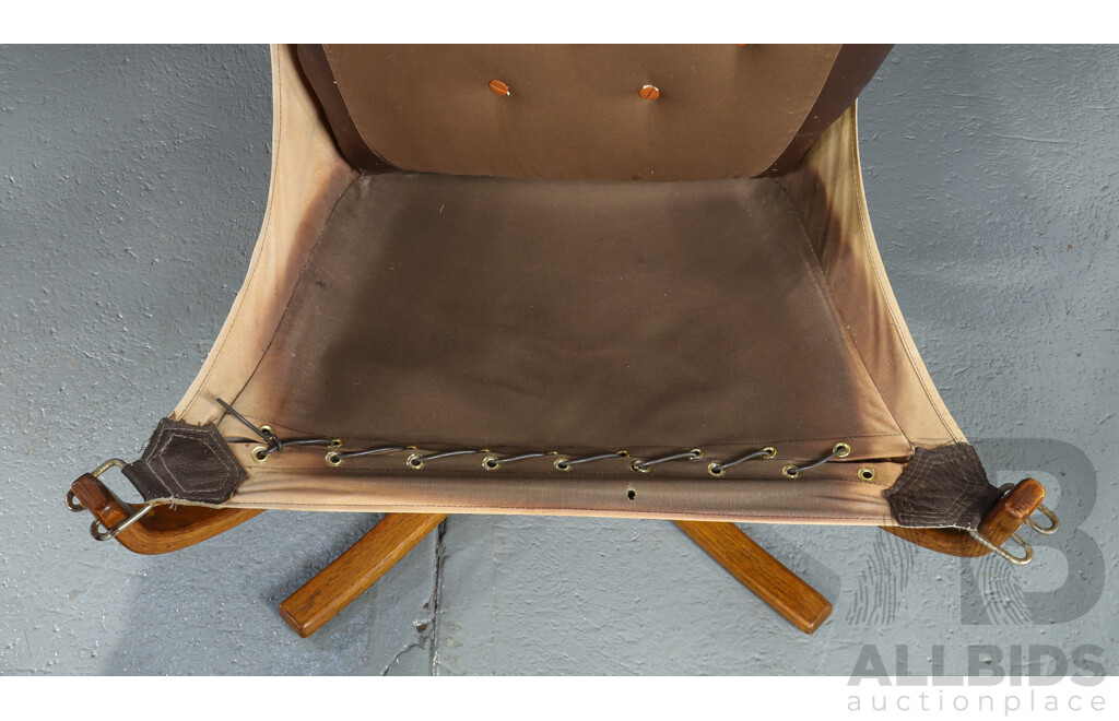Pair of Vintage Falcon Chairs by Sigurd Ressell for Vatne Mobler