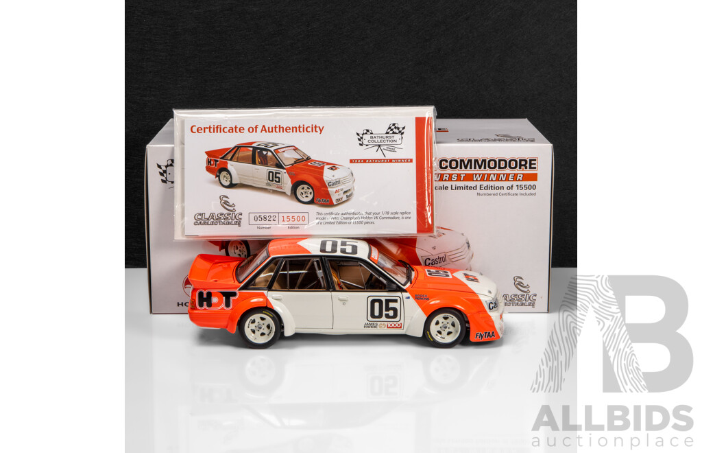 Classic Carlectables 1984 Holden VK Commodore Bathurst Winner #05 Brock / Perkins - W Decals (18280) 1:18 Scale Model Car