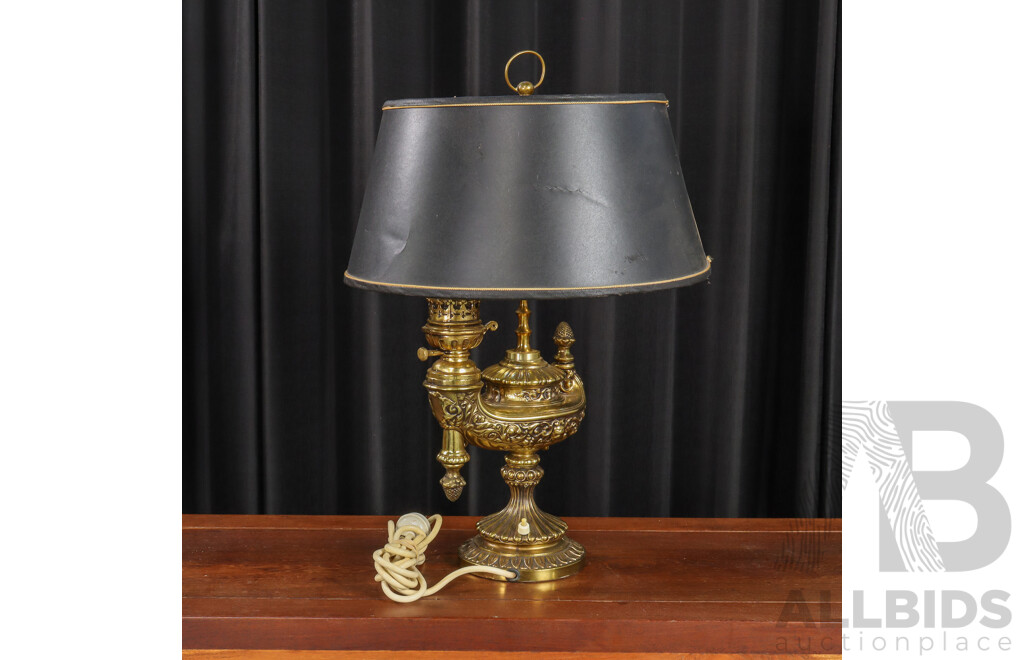 Decorative Ornate Gilded Brass Lamp