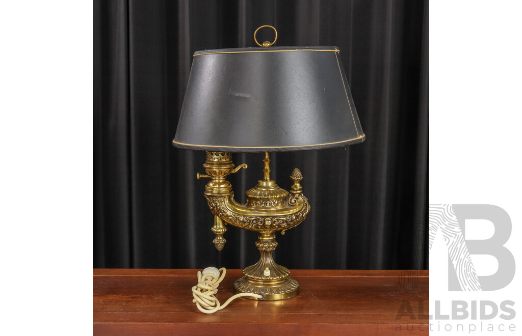 Decorative Ornate Gilded Brass Lamp