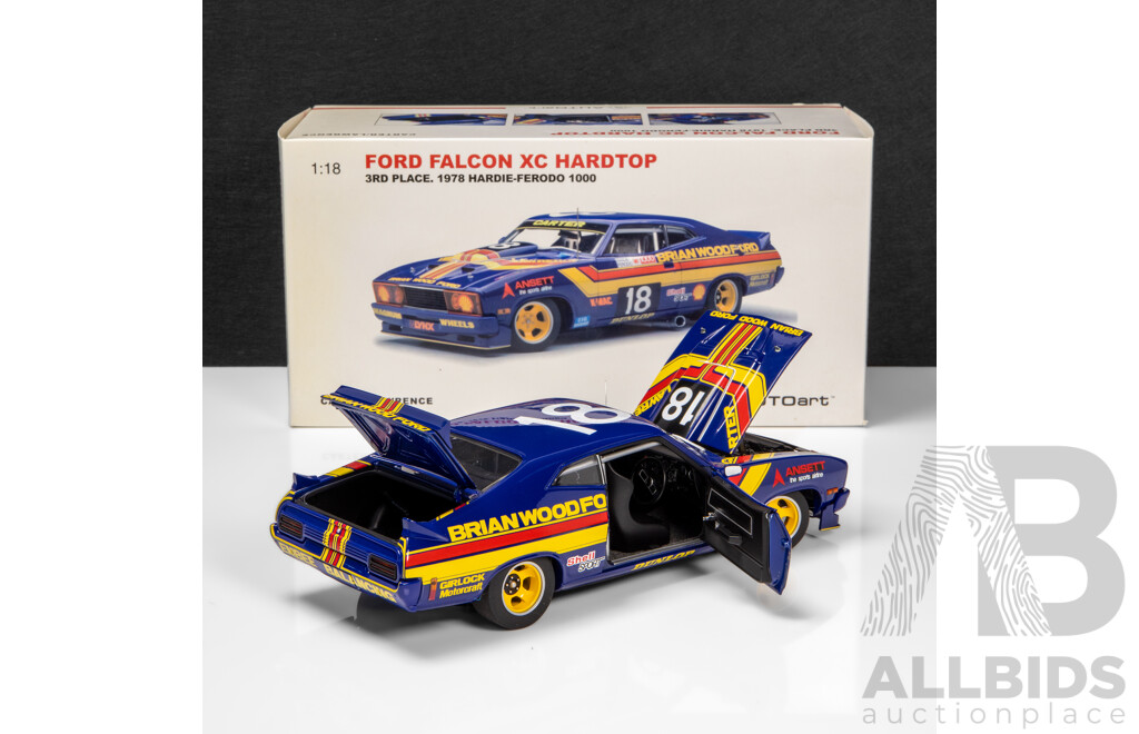 AUTOart 1978 Ford XC Falcon Hardtop Bathurst 1000 3rd Place #18 Carter / Lawrence (87811) Signed COA 1:18 Scale Model Car