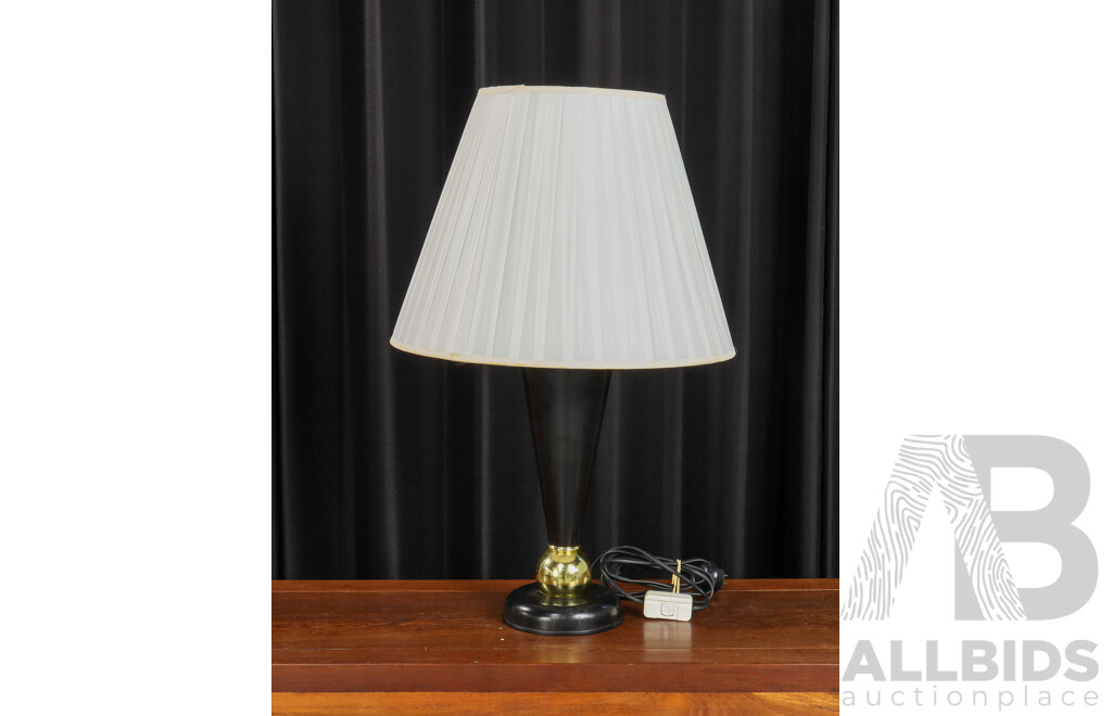 Table Lamp with Pleated Shade