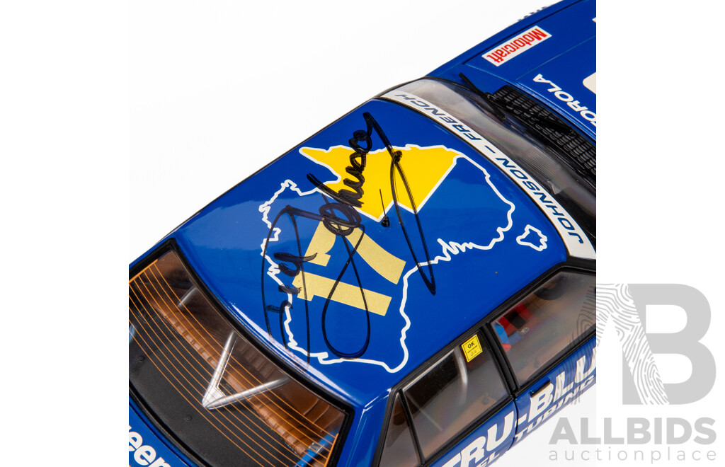 Biante 1981 Ford XD Falcon Bathurst Winner DJR Johnson / French #17 Tru-Blu Steel (MB007) Signed COA and Car 1:18 Scale Model Car