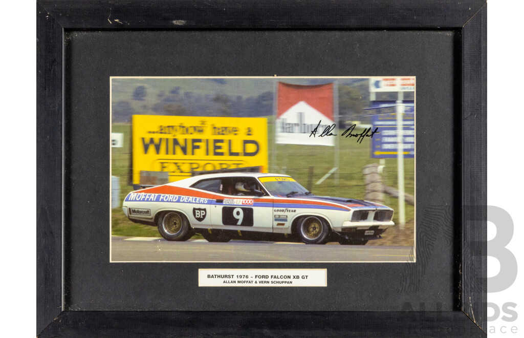 Pair of Framed Bathurst Ford Racing Photos