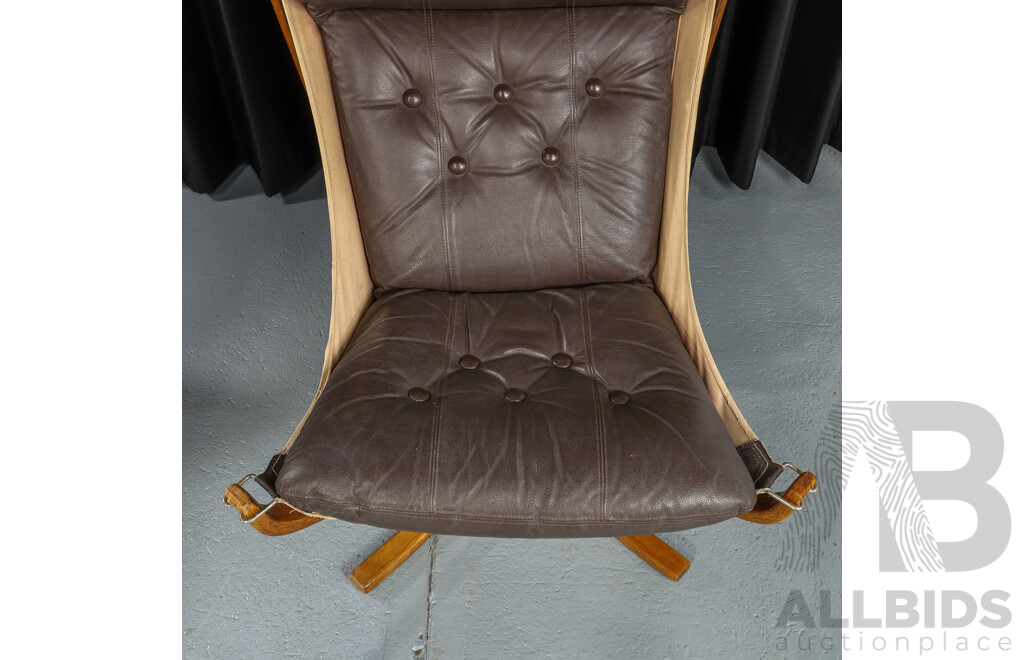 Pair of Vintage Falcon Chairs by Sigurd Ressell for Vatne Mobler