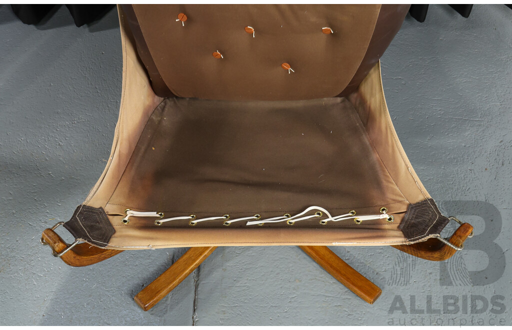 Pair of Vintage Falcon Chairs by Sigurd Ressell for Vatne Mobler