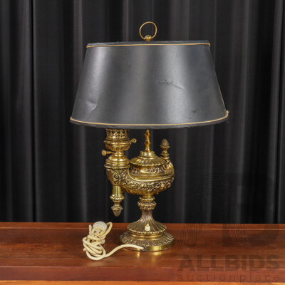 Decorative Ornate Gilded Brass Lamp