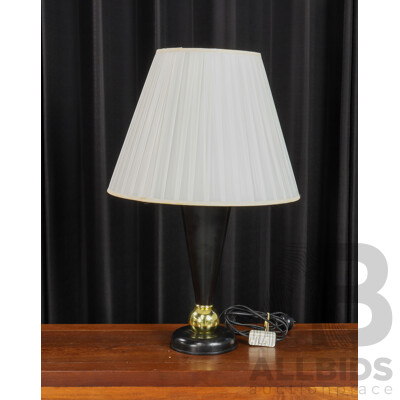 Table Lamp with Pleated Shade