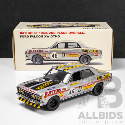 AUTOart 1969 Ford XW Falcon GTHO Sedan Bathurst 2nd Place McPhee / Mulholland (86913) Signed COA 1:18 Scale Model Car