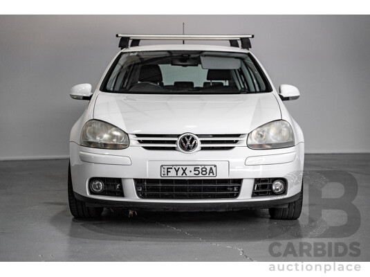 08/2008 Volkswagen Golf 2.0 TDI Pacific 1K MY08 5d Hatchback White Turbo Diesel2.0L