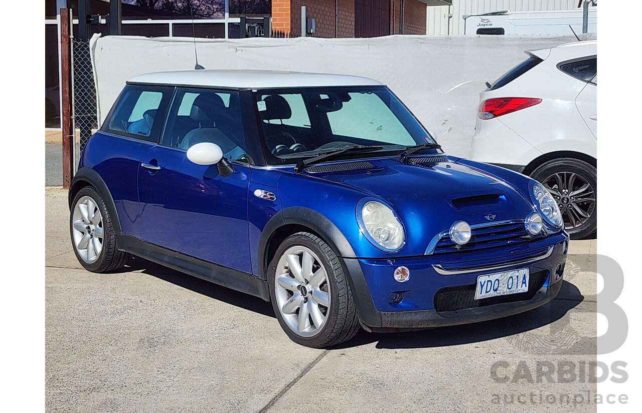 11/2004 Mini Cooper S R53 UPGRADE 2d Hatchback Blue 1.6L