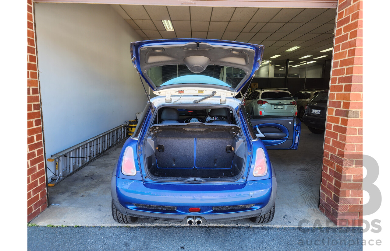 11/2004 Mini Cooper S R53 UPGRADE 2d Hatchback Blue 1.6L
