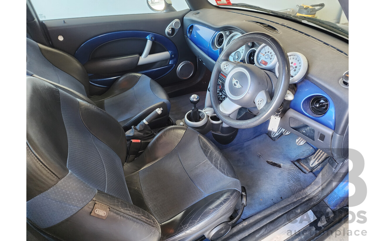 11/2004 Mini Cooper S R53 UPGRADE 2d Hatchback Blue 1.6L