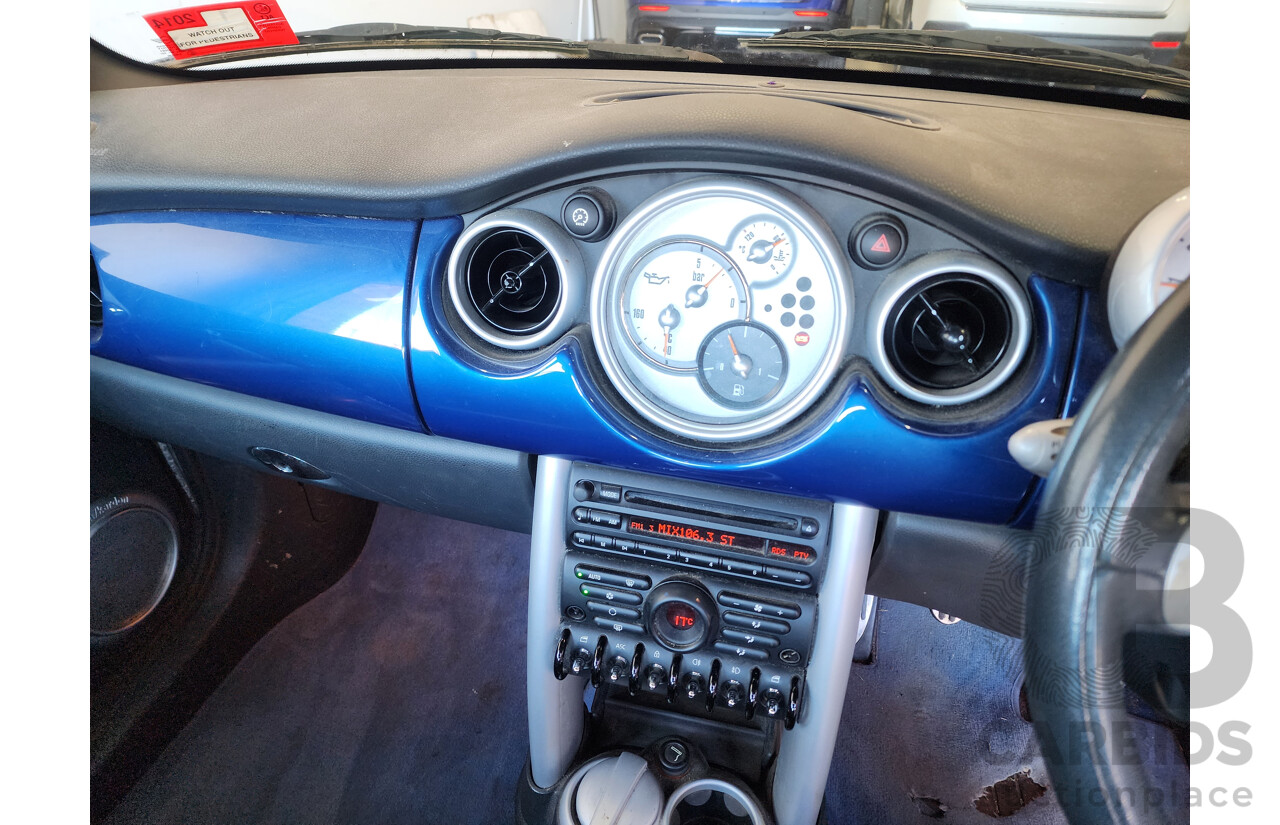 11/2004 Mini Cooper S R53 UPGRADE 2d Hatchback Blue 1.6L