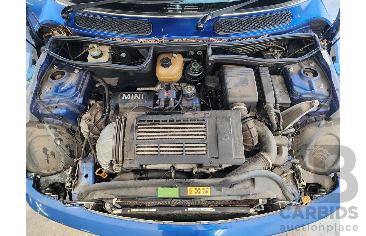 11/2004 Mini Cooper S R53 UPGRADE 2d Hatchback Blue 1.6L