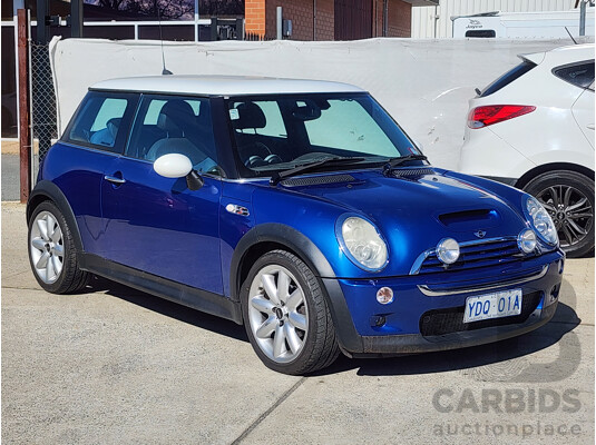 11/2004 Mini Cooper S R53 UPGRADE 2d Hatchback Blue 1.6L